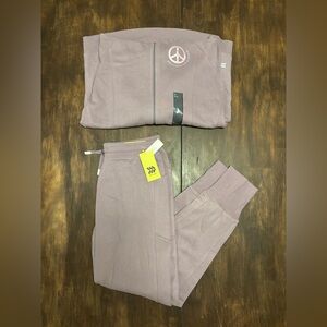 all in motion Kids Matching Set Mauve Zip Hoodie & Joggers